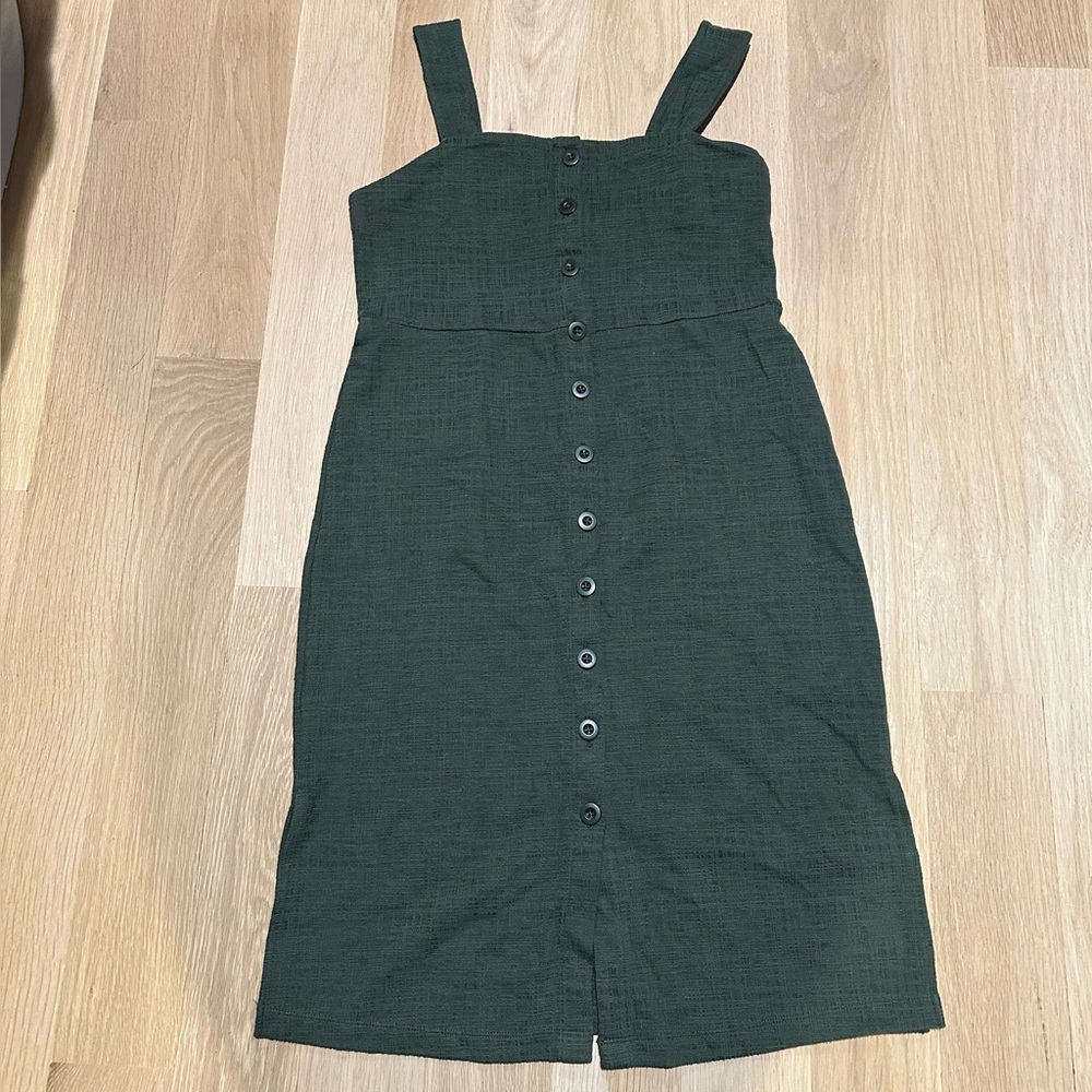 Madewell Texture and Thread Button Down Dress Medium NWT